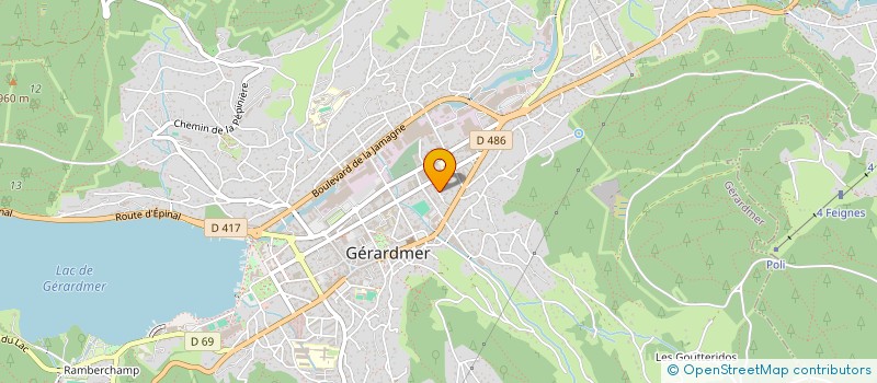 localisation de l'entreprise MONSIEUR OLIVIER LINA  GERARDMER