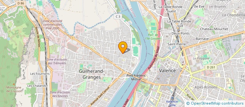 localisation de l'entreprise MONSIEUR OLIVIER LIPMAN  GUILHERAND-GRANGES