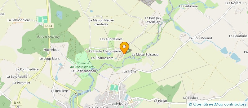 localisation de l'entreprise MONSIEUR OLIVIER LOIZEAU  LES HERBIERS