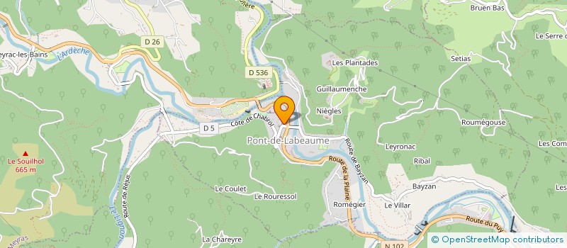 localisation de l'entreprise MONSIEUR OLIVIER LOMBARD à PONT-DE-LABEAUME