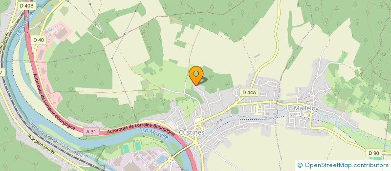 localisation de l'entreprise MONSIEUR OLIVIER LONG  CUSTINES