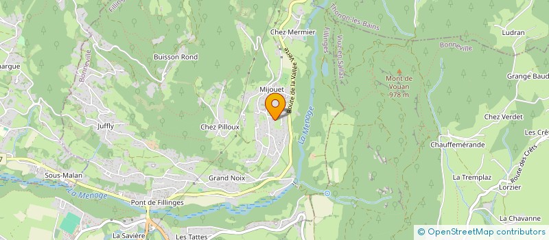 localisation de l'entreprise MONSIEUR OLIVIER LONGEY  FILLINGES