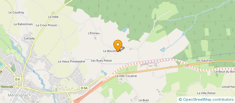 localisation de l'entreprise MONSIEUR OLIVIER LORAND à MERDRIGNAC