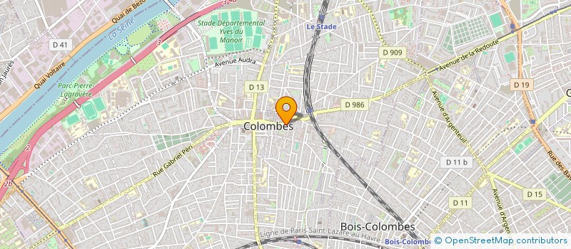 localisation de l'entreprise MONSIEUR OLIVIER LOROTTE DE BANES à COLOMBES