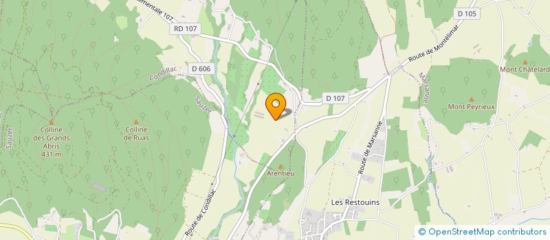 localisation de l'entreprise MONSIEUR OLIVIER LOUBET  CONDILLAC