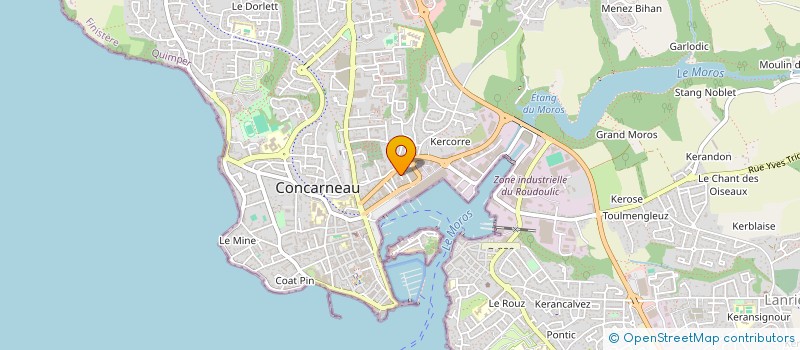 localisation de l'entreprise MONSIEUR OLIVIER LOUEDEC à CONCARNEAU