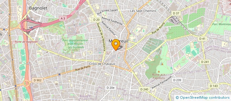 localisation de l'entreprise MONSIEUR OLIVIER LOUIS HENRI PEYROUX à MONTREUIL