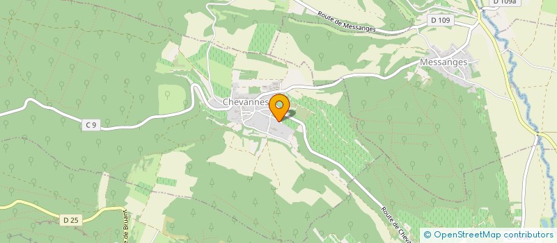 localisation de l'entreprise MONSIEUR OLIVIER LUCCHINI  CHEVANNES