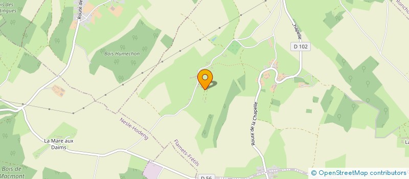 localisation de l'entreprise MONSIEUR OLIVIER LUQUET  FLAMETS-FRETILS