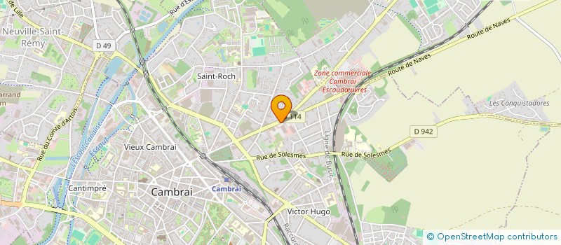 localisation de l'entreprise MONSIEUR OLIVIER LUSSIEZ  CAMBRAI