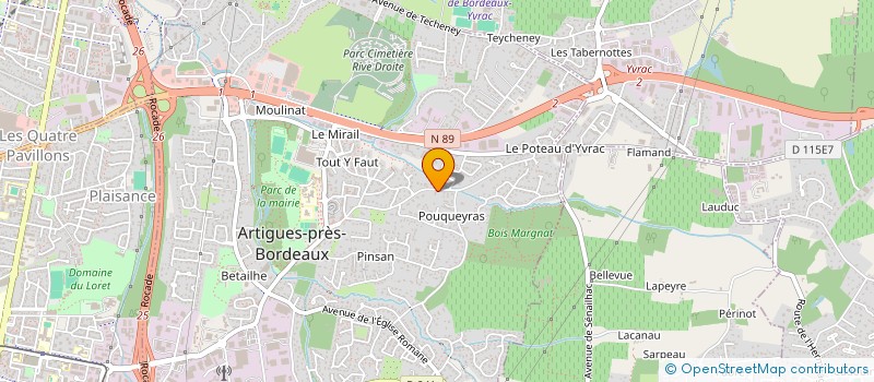 localisation de l'entreprise MONSIEUR OLIVIER LY  ARTIGUES-PRES-BORDEAUX