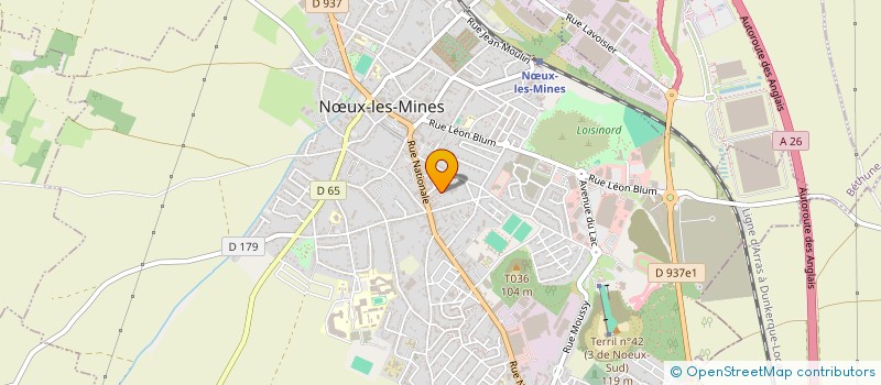 localisation de l'entreprise MONSIEUR OLIVIER M à NŒUX-LES-MINES
