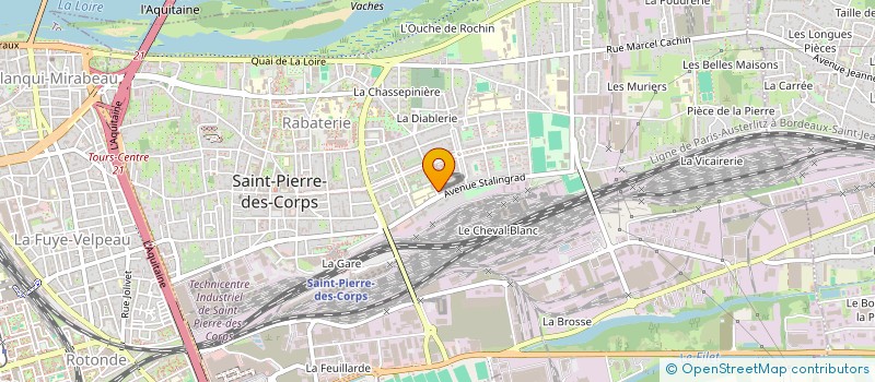 localisation de l'entreprise MONSIEUR OLIVIER M'BABU NSIALA  SAINT-PIERRE-DES-CORPS