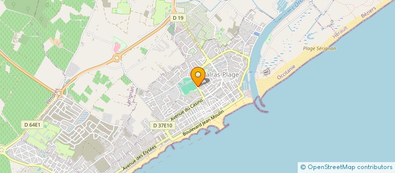 localisation de l'entreprise MONSIEUR OLIVIER MAFFRE  VALRAS-PLAGE