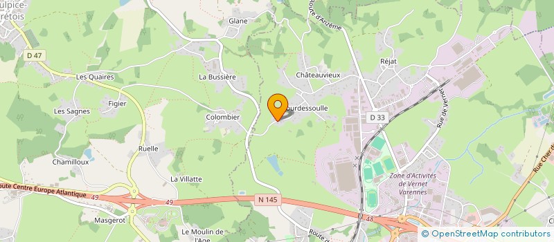 localisation de l'entreprise MONSIEUR OLIVIER MAGNE  GUERET