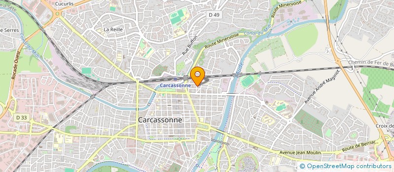 localisation de l'entreprise MONSIEUR OLIVIER MAHEU  CARCASSONNE