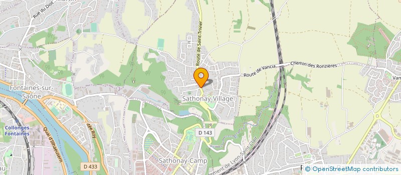 localisation de l'entreprise MONSIEUR OLIVIER MAITRET  SATHONAY-VILLAGE