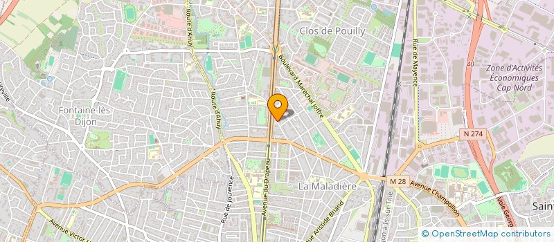 localisation de l'entreprise MONSIEUR OLIVIER MAIZIERES  DIJON