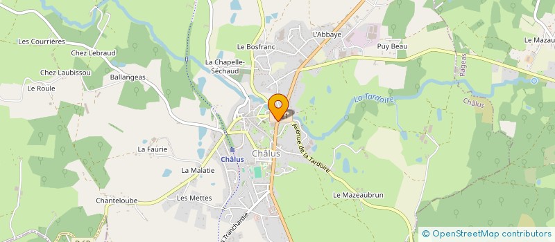 localisation de l'entreprise MONSIEUR OLIVIER MALLET à CHALUS