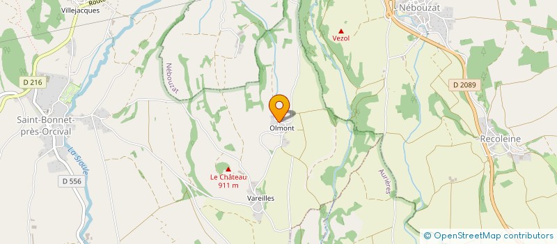 localisation de l'entreprise MONSIEUR OLIVIER MALLET  SAINT-BONNET-PRES-ORCIVAL