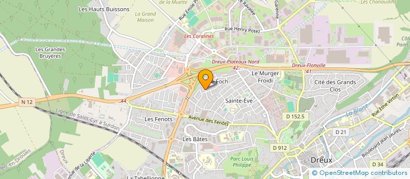 localisation de l'entreprise MONSIEUR OLIVIER MALLET à DREUX