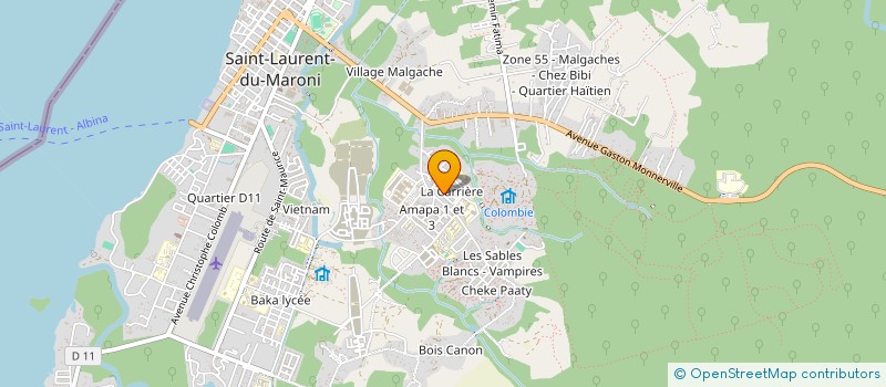 localisation de l'entreprise MONSIEUR OLIVIER MALON à SAINT-LAURENT-DU-MARONI