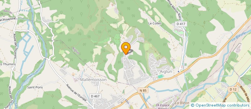 localisation de l'entreprise MONSIEUR OLIVIER MALRIC  AIGLUN