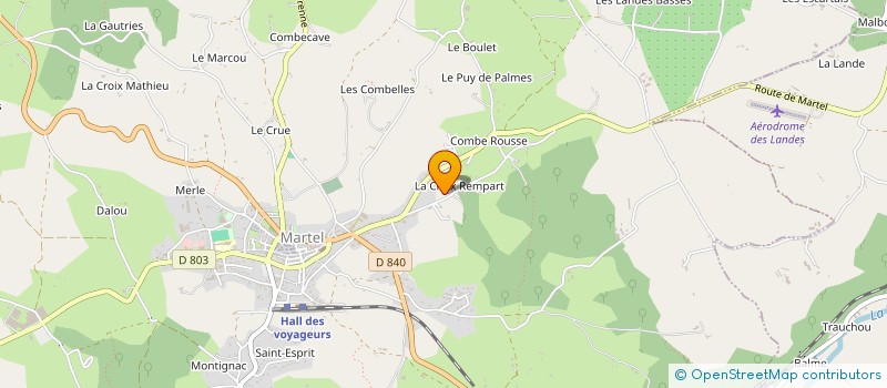 localisation de l'entreprise MONSIEUR OLIVIER MALTETE à MARTEL