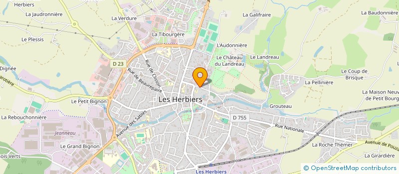 localisation de l'entreprise MONSIEUR OLIVIER MANCEAU à LES HERBIERS
