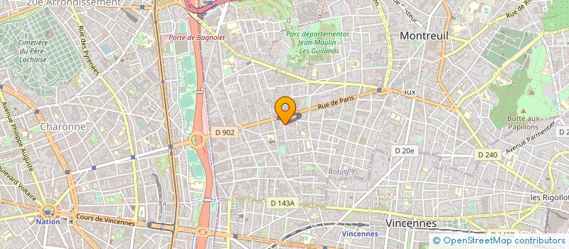 localisation de l'entreprise MONSIEUR OLIVIER MARAIS à MONTREUIL