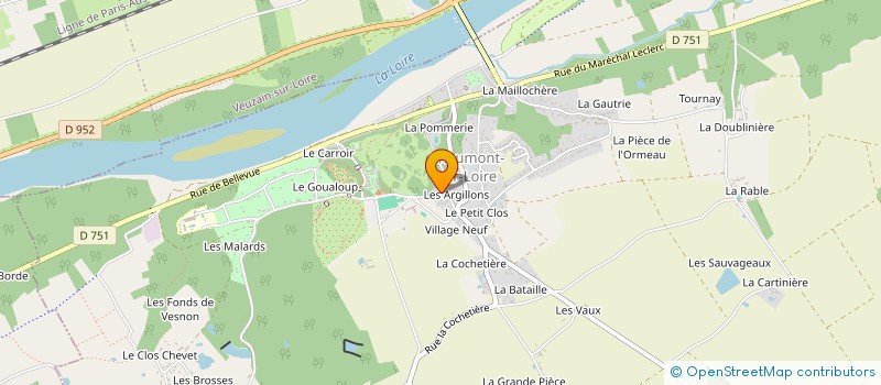 localisation de l'entreprise MONSIEUR OLIVIER MARCHANT  CHAUMONT-SUR-LOIRE