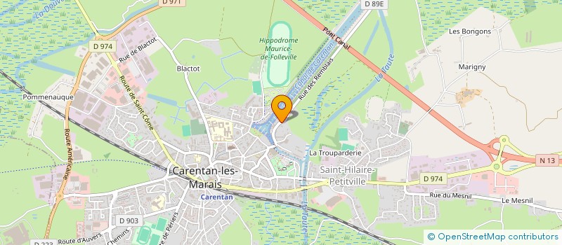 localisation de l'entreprise MONSIEUR OLIVIER MARIE  CARENTAN-LES-MARAIS