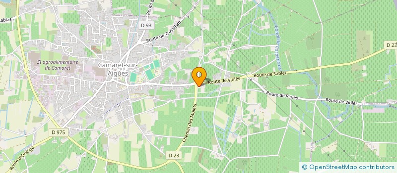 localisation de l'entreprise MONSIEUR OLIVIER MARIE  CAMARET-SUR-AIGUES