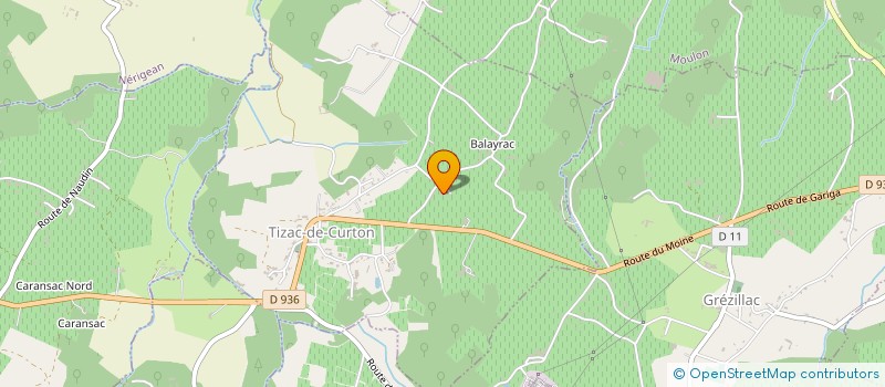 localisation de l'entreprise MONSIEUR OLIVIER MARMIE  TIZAC-DE-CURTON