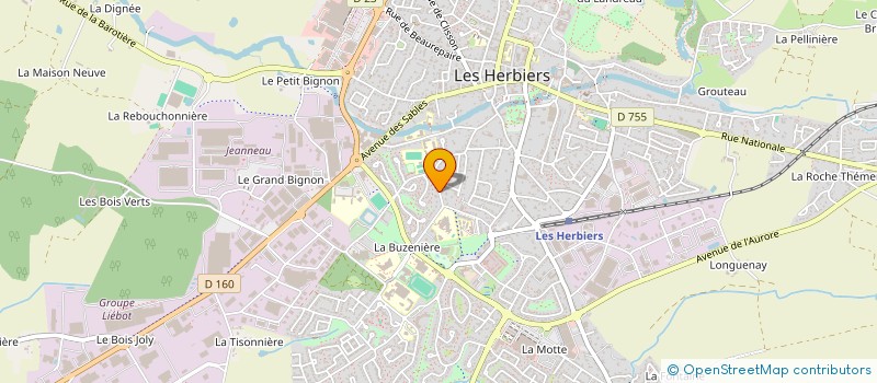 localisation de l'entreprise MONSIEUR OLIVIER MARTEL à LES HERBIERS