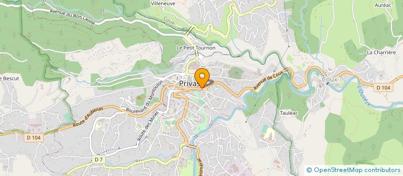 localisation de l'entreprise MONSIEUR OLIVIER MARTEL à PRIVAS