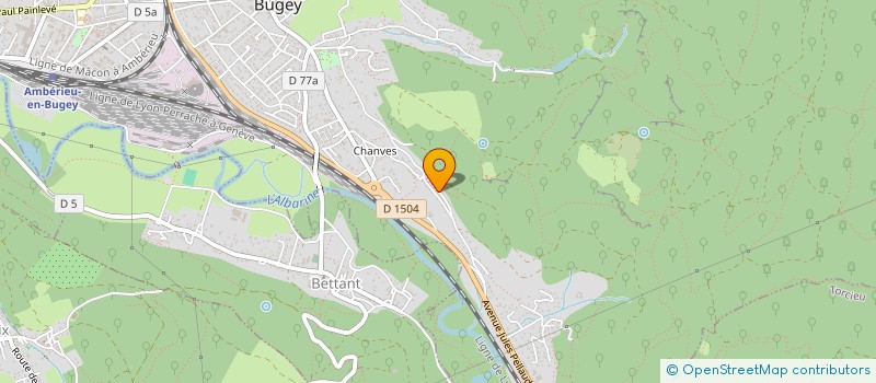 localisation de l'entreprise MONSIEUR OLIVIER MARTIE  AMBERIEU-EN-BUGEY