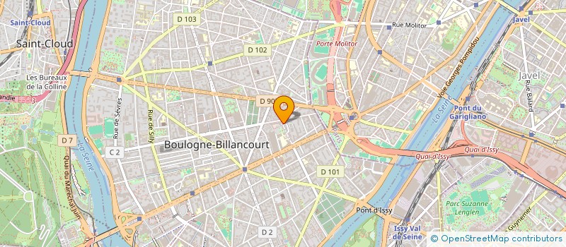 localisation de l'entreprise MONSIEUR OLIVIER MARTIMORT  BOULOGNE-BILLANCOURT