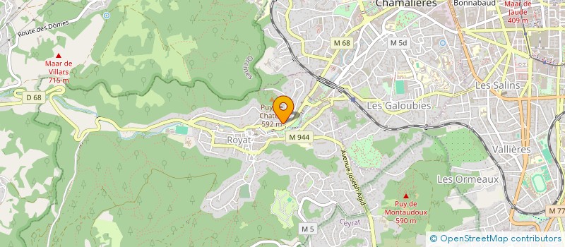 localisation de l'entreprise MONSIEUR OLIVIER MARTIN à ROYAT