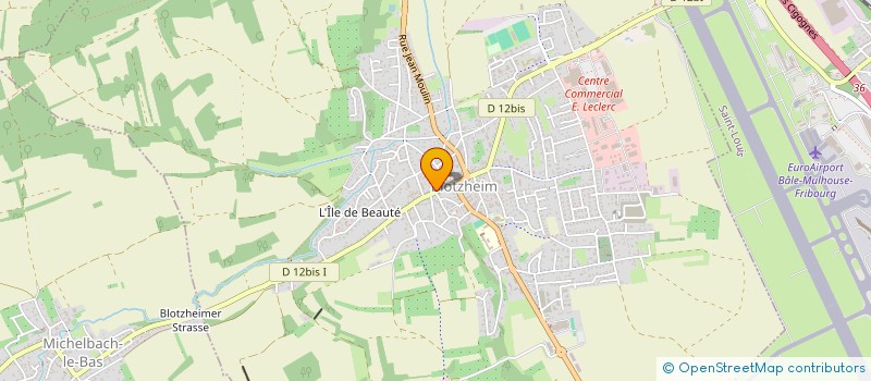 localisation de l'entreprise MONSIEUR OLIVIER MARTIN  BLOTZHEIM