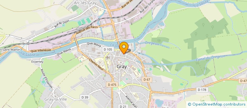 localisation de l'entreprise MONSIEUR OLIVIER MARTIN  GRAY