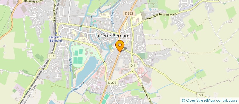 localisation de l'entreprise MONSIEUR OLIVIER MARTIN  LA FERTE-BERNARD