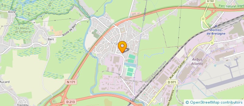 localisation de l'entreprise MONSIEUR OLIVIER MARTIN  TRIGNAC