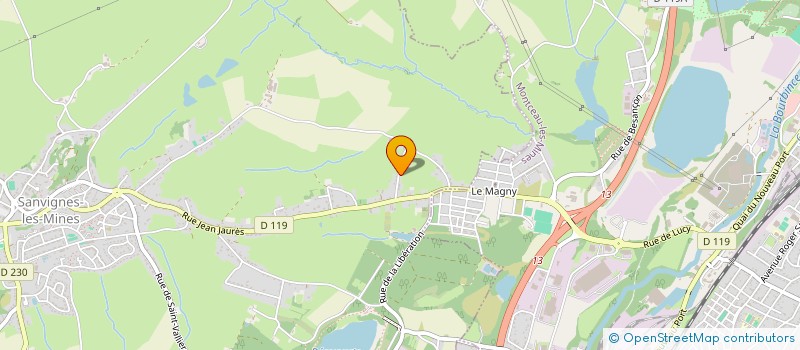 localisation de l'entreprise MONSIEUR OLIVIER MARTIN  SANVIGNES-LES-MINES