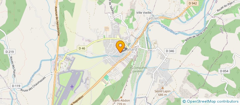 localisation de l'entreprise MONSIEUR OLIVIER MARTIN  TALLARD