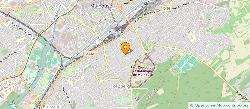 localisation de l'entreprise MONSIEUR OLIVIER MARTIN  MULHOUSE