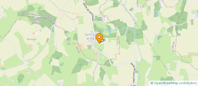 localisation de l'entreprise MONSIEUR OLIVIER MARTIN  BERNAY-NEUVY-EN-CHAMPAGNE