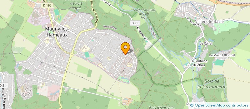 localisation de l'entreprise MONSIEUR OLIVIER MARTIN  MAGNY-LES-HAMEAUX
