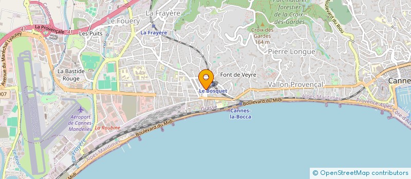 localisation de l'entreprise MONSIEUR OLIVIER MARTINEZ  CANNES