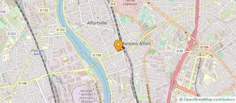 localisation de l'entreprise MONSIEUR OLIVIER MARTY à ALFORTVILLE